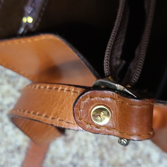 Vntg. LESAC Accordion Leather Crossbody Bag! CLEAN!! - Picture 12 of 16